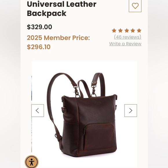 Leather backpack - Picture 2 of 4